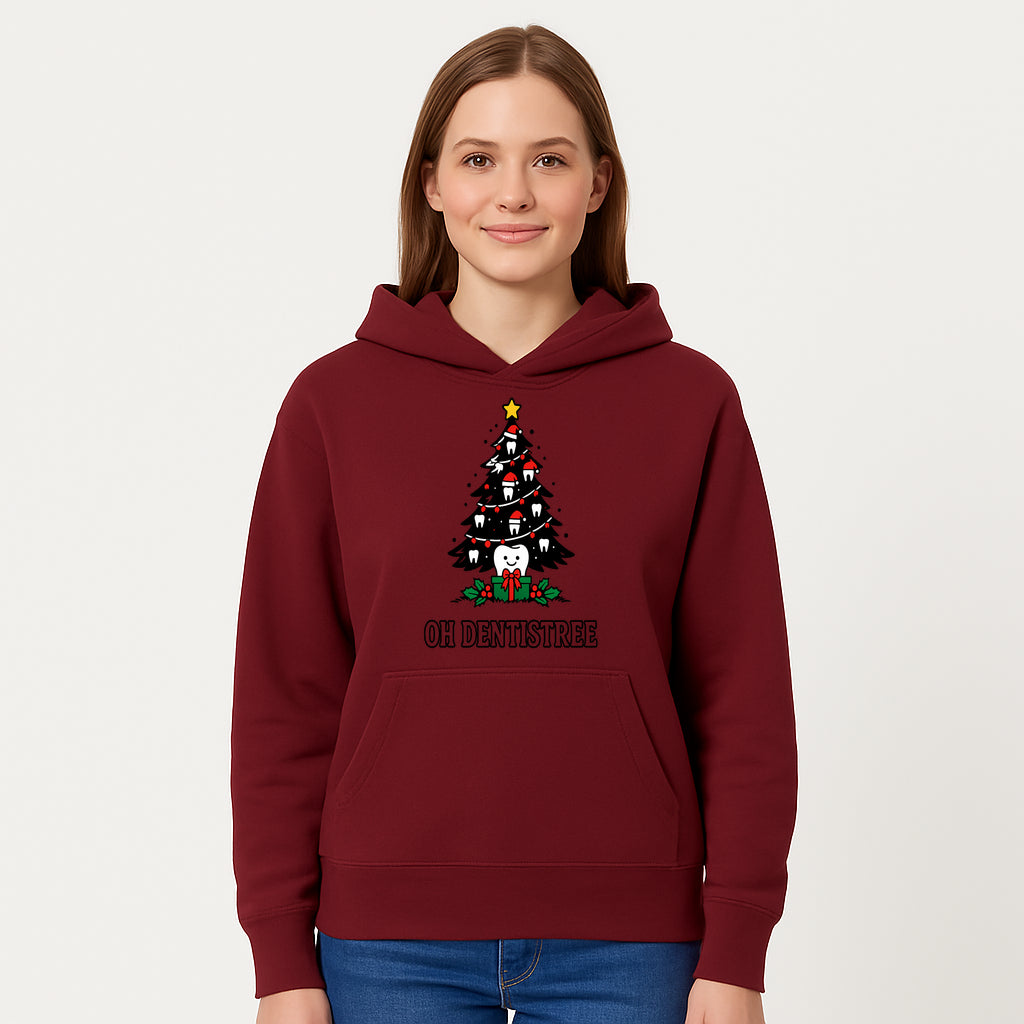 Funny Oh Dentistre Christmas Tree Teeth Graphic Tee - Cute Dental Holiday Shirt for Dentists, Hygienists, and Tooth Lovers - Hoodie 1758250143162.jpg