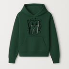 Cute Tooth Character with Toothbrush and Sparkles, Kids Dental Hygiene Art Print, Adorable Tooth Decor for Children's Room - Hoodie 1758250143546.jpg