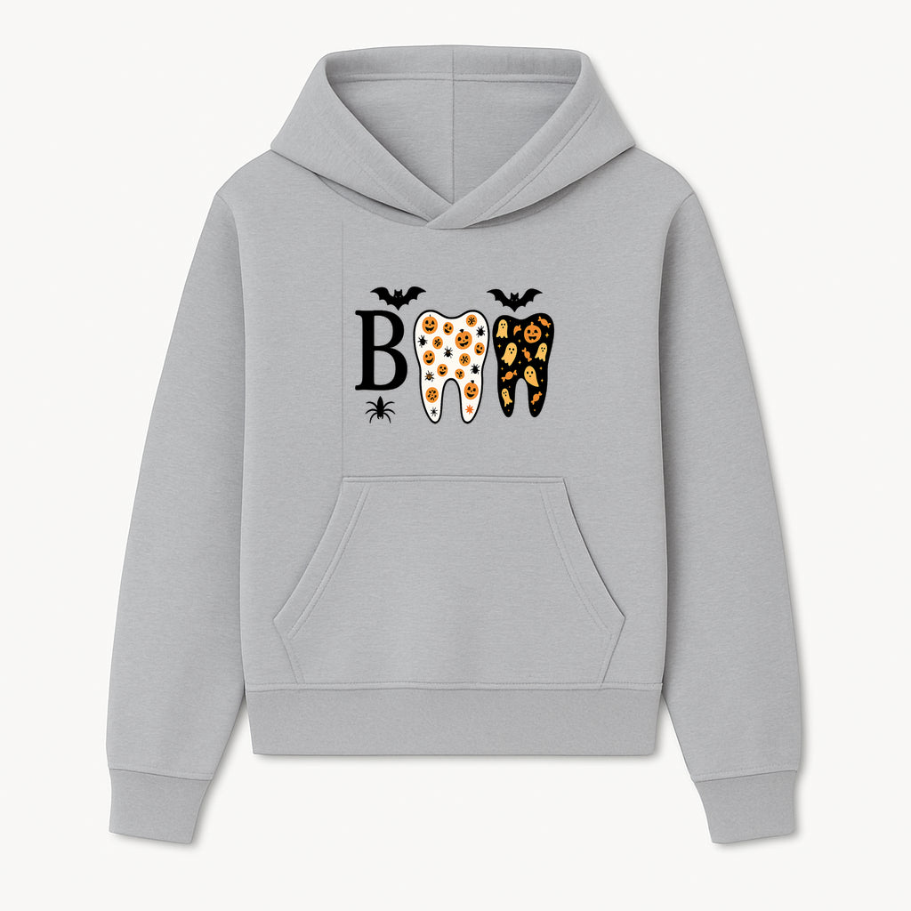 Halloween Tooth Decor: Spooky Pumpkin & Ghost Patterns, Fun Dental Theme, Perfect for Trick-or-Treat Celebrations and Parties - Hoodie 1758250143733.jpg