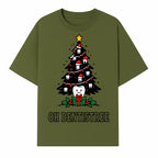 Funny Oh Dentistre Christmas Tree Teeth Graphic Tee - Cute Dental Holiday Shirt for Dentists, Hygienists, and Tooth Lovers - T-shirt 1758250143868.jpg