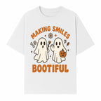 Cute Ghosts Halloween T-Shirt - Making Smiles Bootiful with Pumpkin & Flowers, Fun Fall Apparel for Kids & Adults - T-shirt 1758250143873.jpg