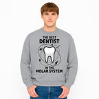 Best Dentist in the Molar System Dental Humor T-Shirt - Space-Themed Tooth Graphic Apparel for Dentists and Dental Lovers - Sweatshirt 1758250143954.jpg