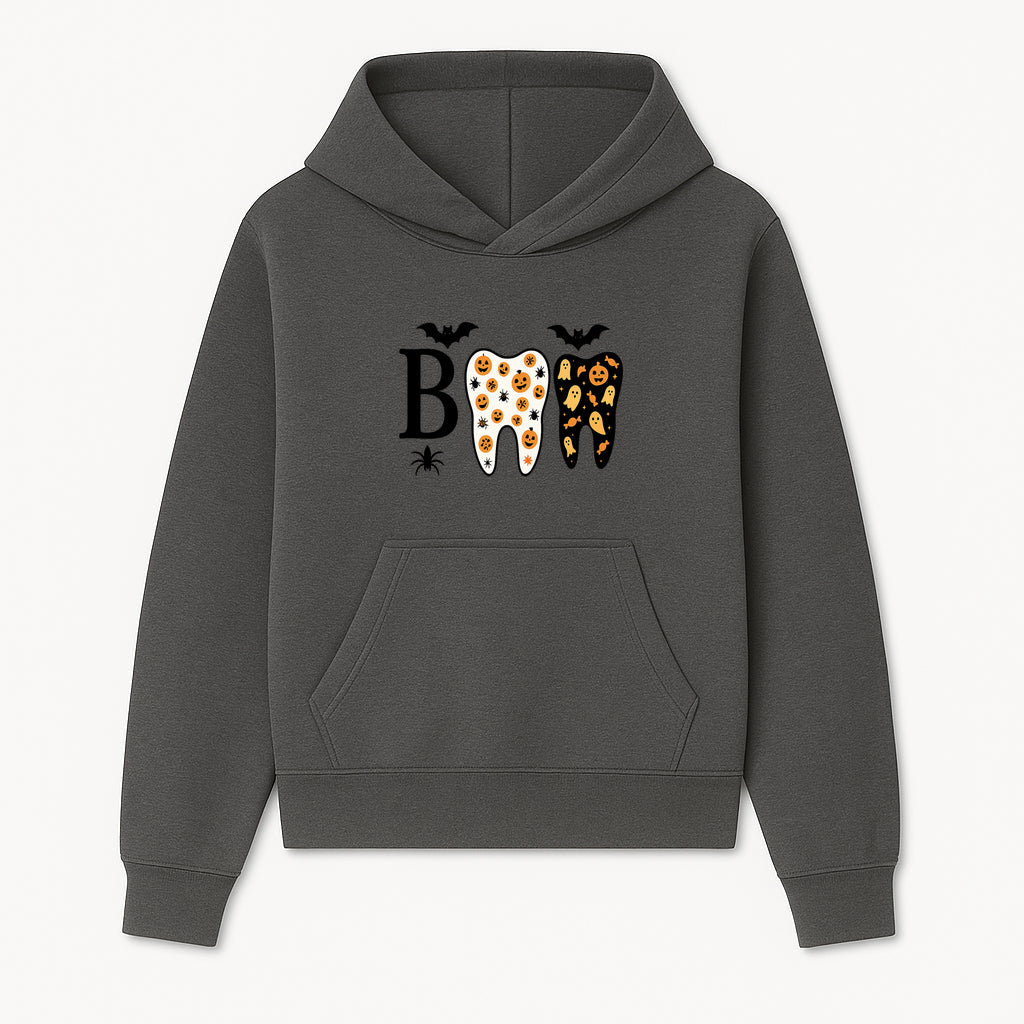 Halloween Tooth Decor: Spooky Pumpkin & Ghost Patterns, Fun Dental Theme, Perfect for Trick-or-Treat Celebrations and Parties - Hoodie 1758250144017.jpg