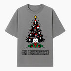 Funny Oh Dentistre Christmas Tree Teeth Graphic Tee - Cute Dental Holiday Shirt for Dentists, Hygienists, and Tooth Lovers - T-shirt 1758250144038.jpg