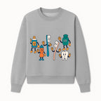 Dental Care Cartoon Characters Sticker Set - Fun Toothbrush, Toothpaste, and Tooth Designs for Kids' Bathroom Decor - Sweatshirt 1758250144084.jpg