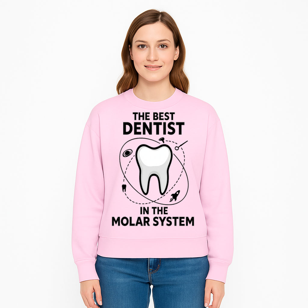 Best Dentist in the Molar System Dental Humor T-Shirt - Space-Themed Tooth Graphic Apparel for Dentists and Dental Lovers - Sweatshirt 1758250144096.jpg