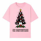 Funny Oh Dentistre Christmas Tree Teeth Graphic Tee - Cute Dental Holiday Shirt for Dentists, Hygienists, and Tooth Lovers - T-shirt 1758250144300.jpg