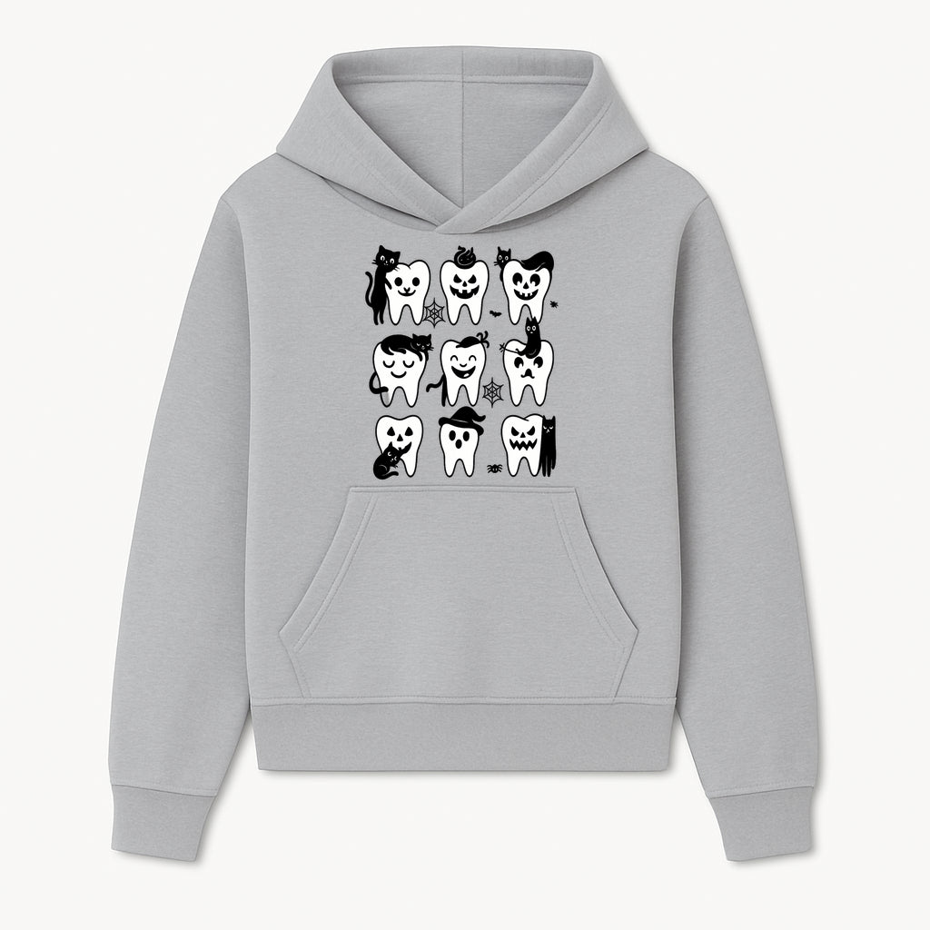 Halloween Tooth Design with Cats - Cute and Spooky Dental Art for Kids, Stickers, Apparel, and Home Decor - Hoodie 1758250144309.jpg