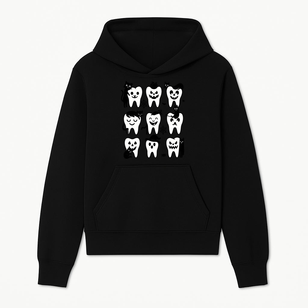 Halloween Tooth Design with Cats - Cute and Spooky Dental Art for Kids, Stickers, Apparel, and Home Decor - Hoodie 1758250144463.jpg