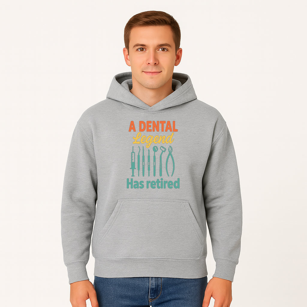 Personalized Retirement Gift for Dentist - A Dental Legend Has Retired Wall Art with Dental Tools Design, Unique Decor - Hoodie 1758250144700.jpg