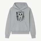 Cute Tooth Character with Toothbrush and Sparkles, Kids Dental Hygiene Art Print, Adorable Tooth Decor for Children's Room - Hoodie 1758250144710.jpg