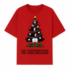 Funny Oh Dentistre Christmas Tree Teeth Graphic Tee - Cute Dental Holiday Shirt for Dentists, Hygienists, and Tooth Lovers - T-shirt 1758250144766.jpg