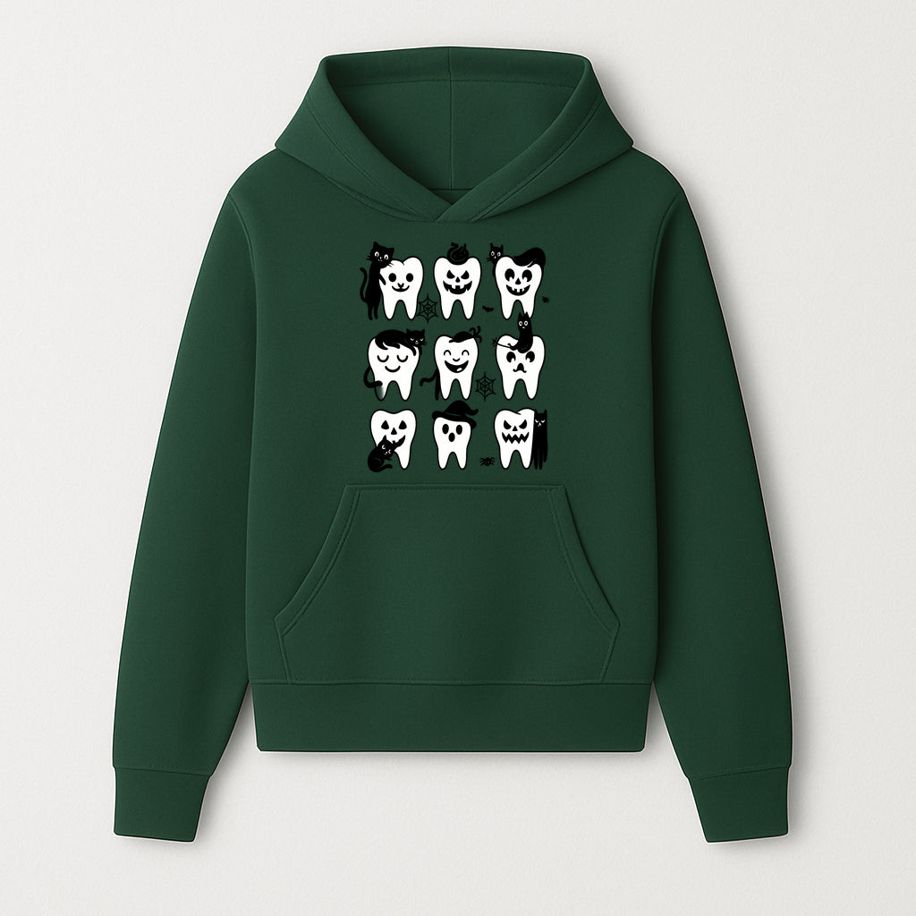 Halloween Tooth Design with Cats - Cute and Spooky Dental Art for Kids, Stickers, Apparel, and Home Decor - Hoodie 1758250144770.jpg