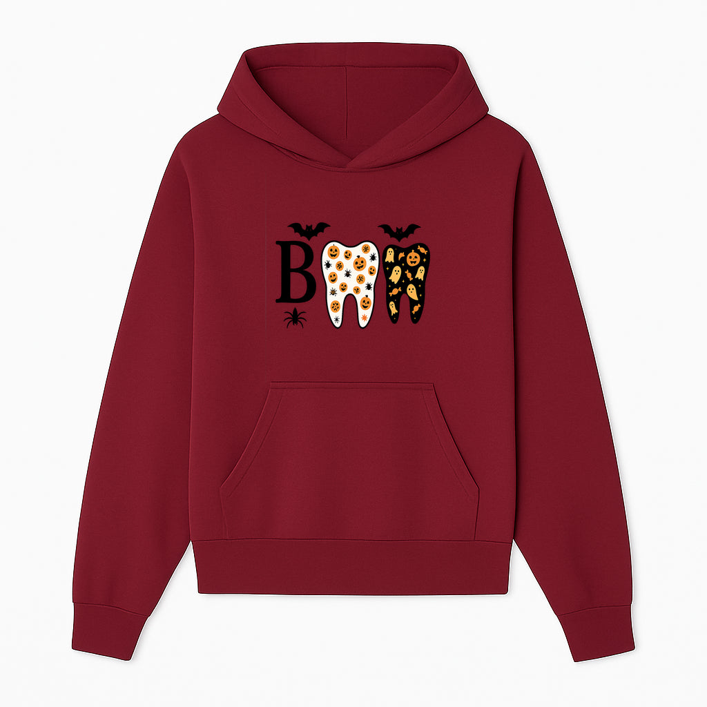 Halloween Tooth Decor: Spooky Pumpkin & Ghost Patterns, Fun Dental Theme, Perfect for Trick-or-Treat Celebrations and Parties - Hoodie 1758250144783.jpg