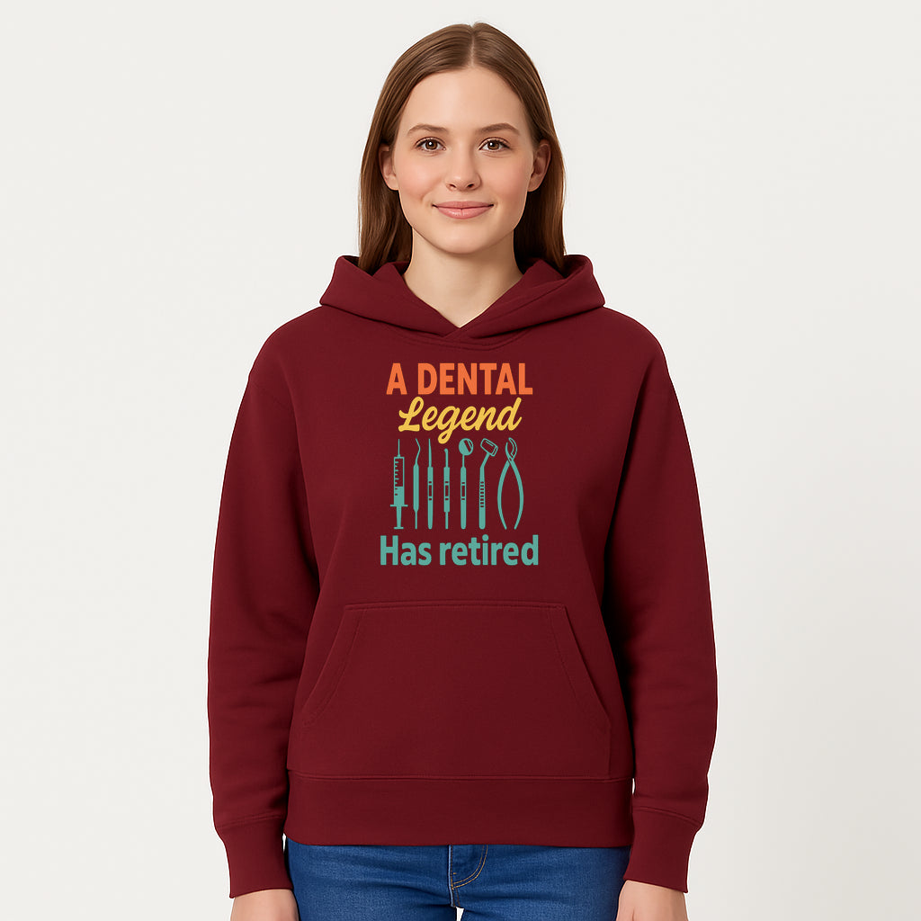 Personalized Retirement Gift for Dentist - A Dental Legend Has Retired Wall Art with Dental Tools Design, Unique Decor - Hoodie 1758250144836.jpg