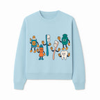 Dental Care Cartoon Characters Sticker Set - Fun Toothbrush, Toothpaste, and Tooth Designs for Kids' Bathroom Decor - Sweatshirt 1758250144854.jpg
