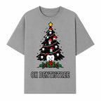 Funny Oh Dentistre Christmas Tree Teeth Graphic Tee - Cute Dental Holiday Shirt for Dentists, Hygienists, and Tooth Lovers - T-shirt 1758250144906.jpg