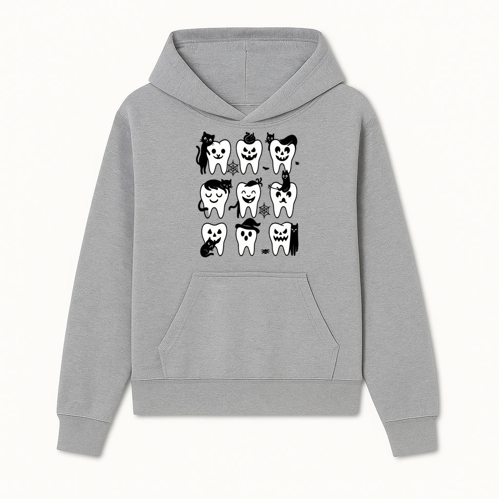 Halloween Tooth Design with Cats - Cute and Spooky Dental Art for Kids, Stickers, Apparel, and Home Decor - Hoodie 1758250144928.jpg