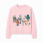Dental Care Cartoon Characters Sticker Set - Fun Toothbrush, Toothpaste, and Tooth Designs for Kids' Bathroom Decor - Sweatshirt 1758250144974.jpg