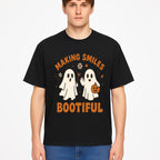 Cute Ghosts Halloween T-Shirt - Making Smiles Bootiful with Pumpkin & Flowers, Fun Fall Apparel for Kids & Adults - T-shirt 1758250145023.jpg