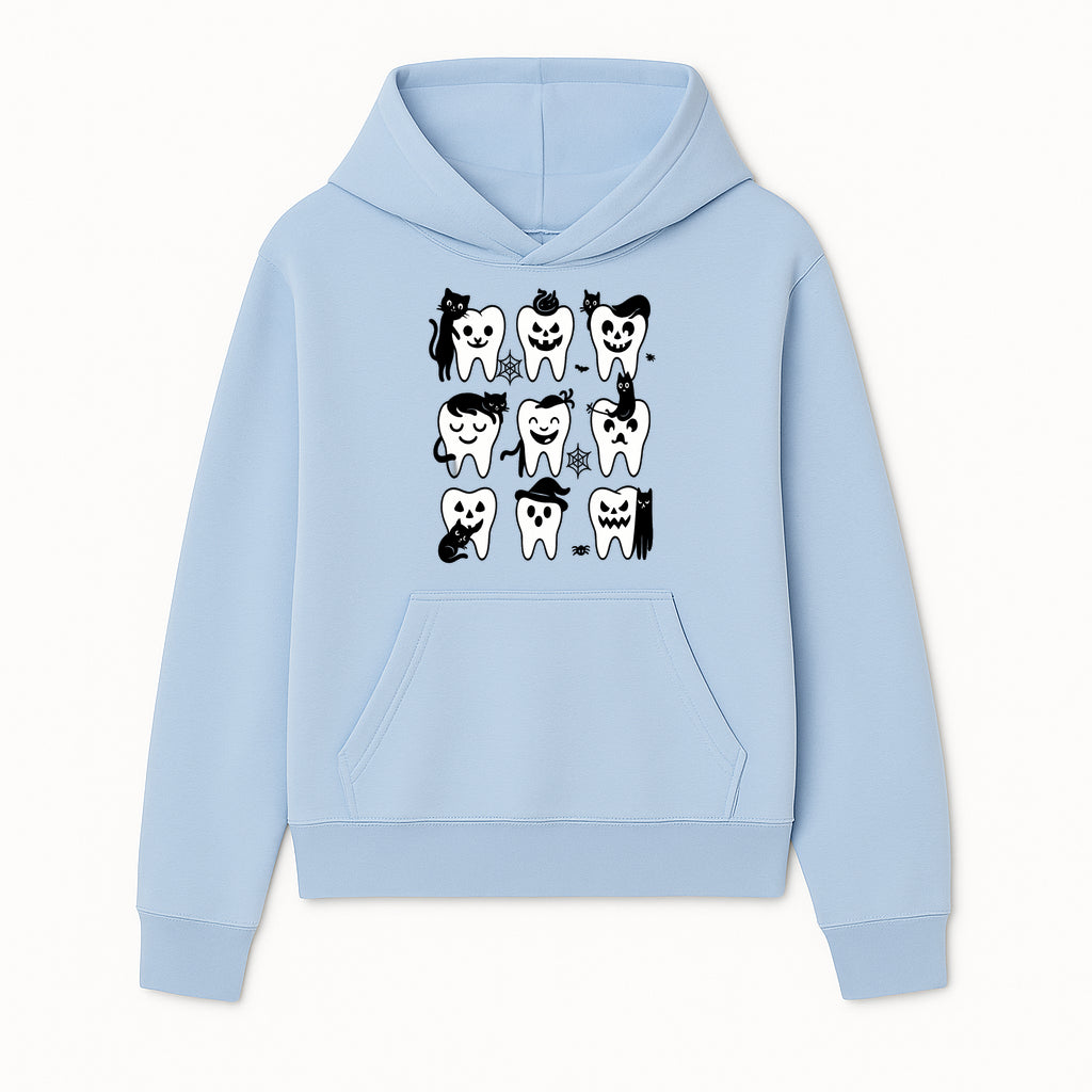 Halloween Tooth Design with Cats - Cute and Spooky Dental Art for Kids, Stickers, Apparel, and Home Decor - Hoodie 1758250145066.jpg
