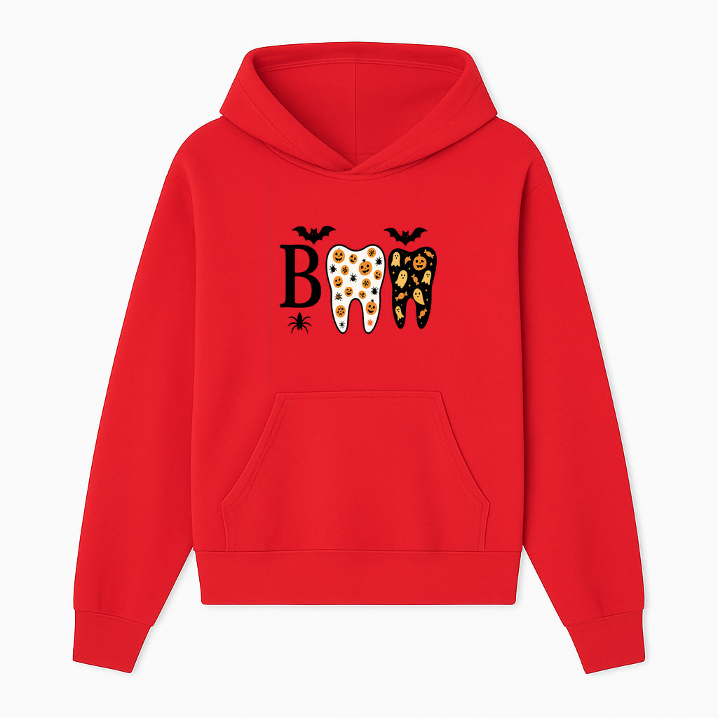 Halloween Tooth Decor: Spooky Pumpkin & Ghost Patterns, Fun Dental Theme, Perfect for Trick-or-Treat Celebrations and Parties - Hoodie 1758250145115.jpg