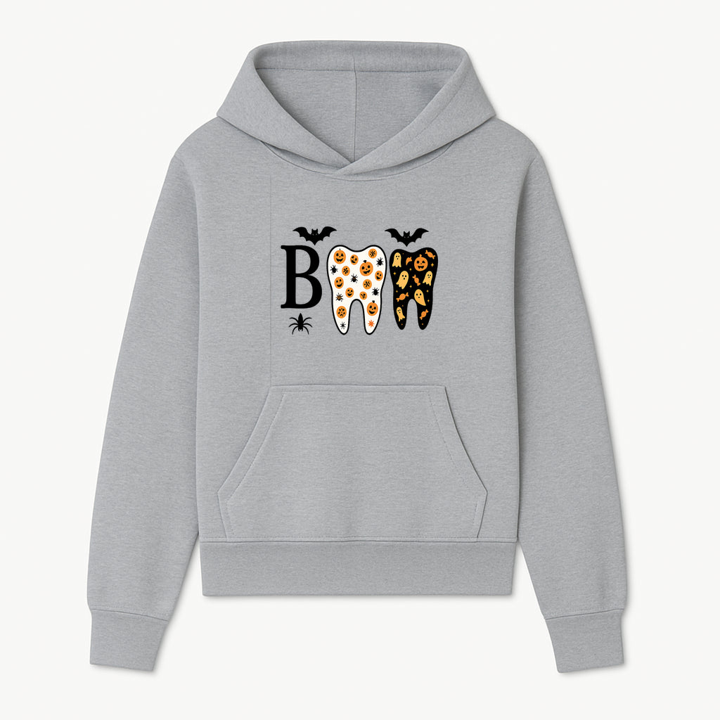 Halloween Tooth Decor: Spooky Pumpkin & Ghost Patterns, Fun Dental Theme, Perfect for Trick-or-Treat Celebrations and Parties - Hoodie 1758250145282.jpg