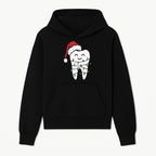 Cute Christmas Tooth Ornament with Santa Hat, Christmas Lights, Dental Holiday Decor, Funny Gift for Dentists and Tooth Lovers - Hoodie 1758250145313.jpg