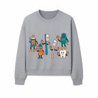 Dental Care Cartoon Characters Sticker Set - Fun Toothbrush, Toothpaste, and Tooth Designs for Kids' Bathroom Decor - Sweatshirt 1758250145565.jpg
