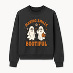 Cute Ghosts Halloween T-Shirt - Making Smiles Bootiful with Pumpkin & Flowers, Fun Fall Apparel for Kids & Adults - Sweatshirt 1758250145634.jpg