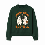 Cute Ghosts Halloween T-Shirt - Making Smiles Bootiful with Pumpkin & Flowers, Fun Fall Apparel for Kids & Adults - Sweatshirt 1758250145755.jpg