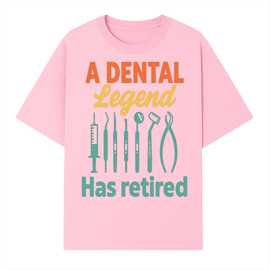 Personalized Retirement Gift for Dentist - A Dental Legend Has Retired Wall Art with Dental Tools Design, Unique Decor - T-shirt 1758250145911.jpg