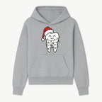 Cute Christmas Tooth Ornament with Santa Hat, Christmas Lights, Dental Holiday Decor, Funny Gift for Dentists and Tooth Lovers - Hoodie 1758250146695.jpg