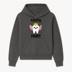 Tooth Fairy Cute Cartoon Tooth with Crown and Wand, Kids' Room Decor, Dental Theme, Children's Art, Nursery Wall Print - Hoodie 1758250146702.jpg