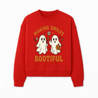 Cute Ghosts Halloween T-Shirt - Making Smiles Bootiful with Pumpkin & Flowers, Fun Fall Apparel for Kids & Adults - Sweatshirt 1758250146788.jpg