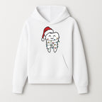 Cute Christmas Tooth Ornament with Santa Hat, Christmas Lights, Dental Holiday Decor, Funny Gift for Dentists and Tooth Lovers - Hoodie 1758250146843.jpg