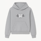 Smile Dental Health Graphic Print - Cute Tooth with Heartbeat Line Wall Art for Dentists and Dental Hygienists - Hoodie 1758250147160.jpg