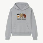 Tis the Season Fall Decor: Pumpkin Coffee, Leafy Tooth, Football Theme Gift for Dental Hygiene, Autumn Collection - Hoodie 1758250147250.jpg