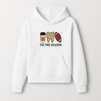 Tis the Season Fall Decor: Pumpkin Coffee, Leafy Tooth, Football Theme Gift for Dental Hygiene, Autumn Collection - Hoodie 1758250147392.jpg