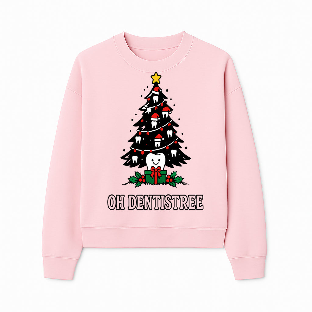 Funny Oh Dentistre Christmas Tree Teeth Graphic Tee - Cute Dental Holiday Shirt for Dentists, Hygienists, and Tooth Lovers - Sweatshirt 1758250147531.jpg