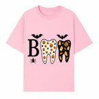 Halloween Tooth Decor: Spooky Pumpkin & Ghost Patterns, Fun Dental Theme, Perfect for Trick-or-Treat Celebrations and Parties - T-shirt 1758250147842.jpg