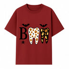 Halloween Tooth Decor: Spooky Pumpkin & Ghost Patterns, Fun Dental Theme, Perfect for Trick-or-Treat Celebrations and Parties - T-shirt 1758250148014.jpg
