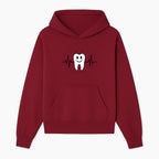 Smile Dental Health Graphic Print - Cute Tooth with Heartbeat Line Wall Art for Dentists and Dental Hygienists - Hoodie 1758250148226.jpg
