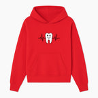 Smile Dental Health Graphic Print - Cute Tooth with Heartbeat Line Wall Art for Dentists and Dental Hygienists - Hoodie 1758250148484.jpg