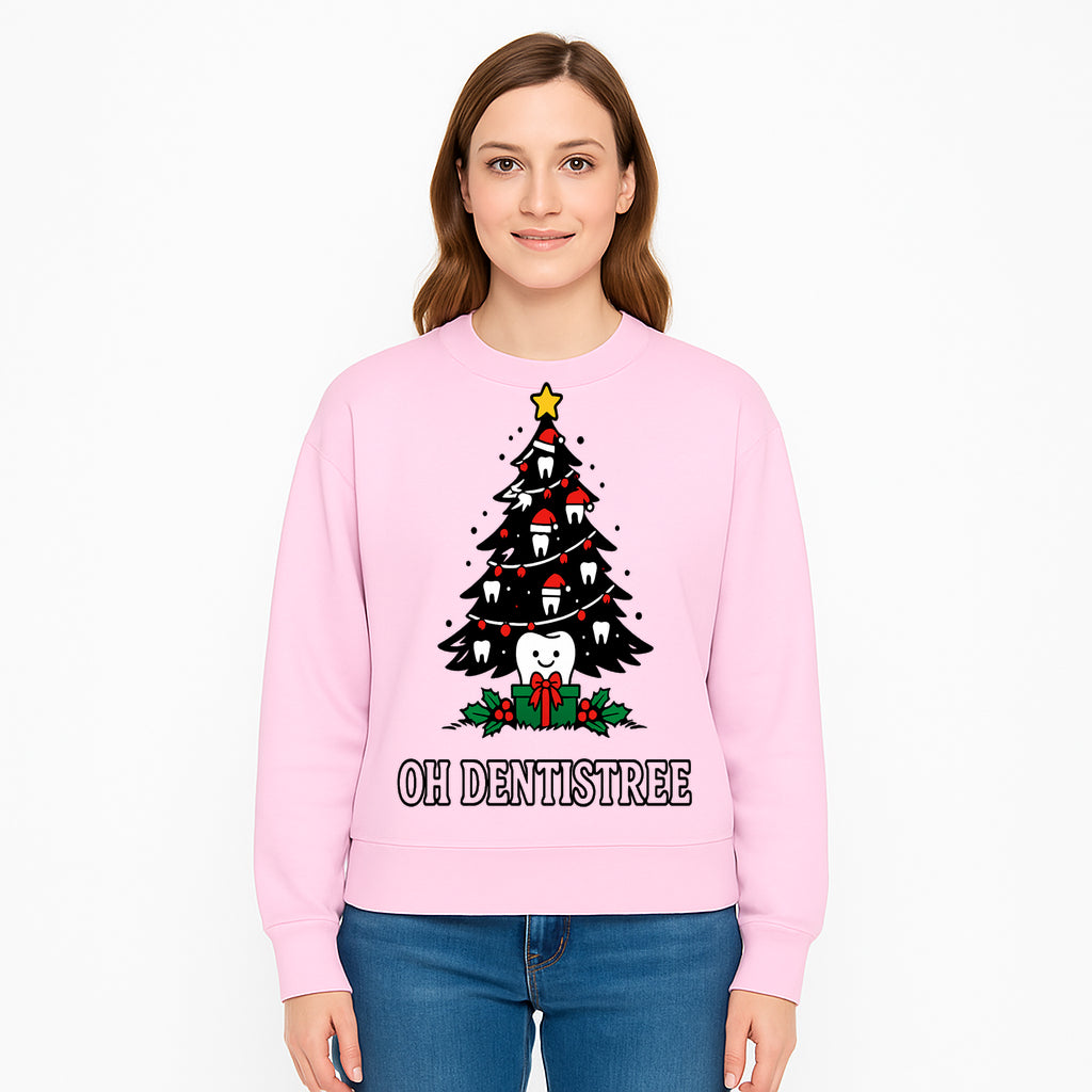 Funny Oh Dentistre Christmas Tree Teeth Graphic Tee - Cute Dental Holiday Shirt for Dentists, Hygienists, and Tooth Lovers - Sweatshirt 1758250149550.jpg