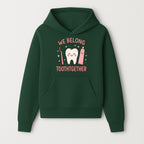 Cute Tooth and Brush Graphic Tee - We Belong Toothgther Design for Kids, Dentist Gifts, Fun Dental Care Apparel - Hoodie 1758250149558.jpg