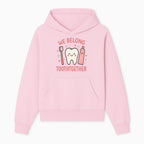 Cute Tooth and Brush Graphic Tee - We Belong Toothgther Design for Kids, Dentist Gifts, Fun Dental Care Apparel - Hoodie 1758250150025.jpg