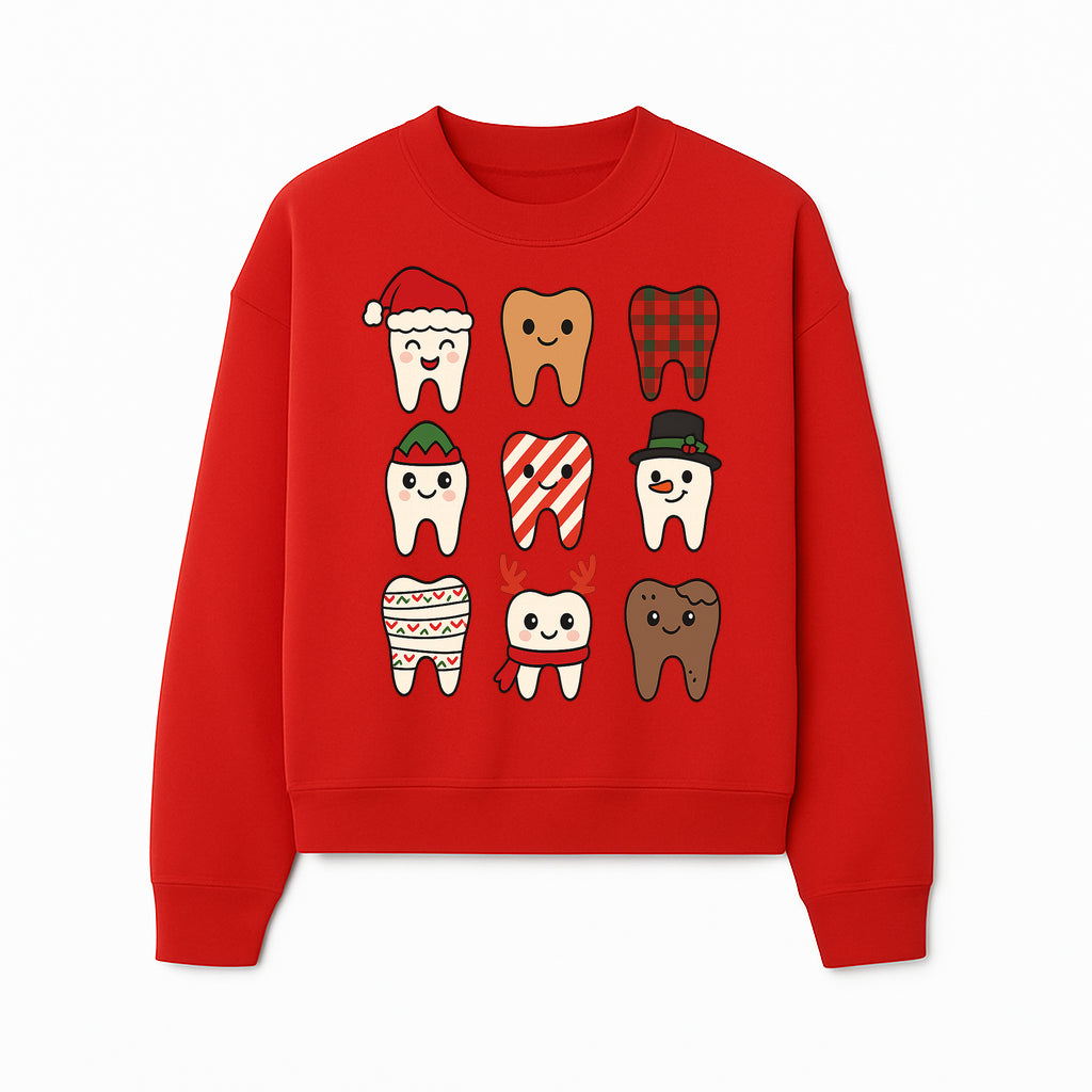 Cute Holiday Tooth Characters Stickers - Festive Dental Decorations for Christmas Cheer, Kid's Parties, and Holiday Crafts - Sweatshirt 1758250150101.jpg