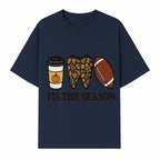 Tis the Season Fall Decor: Pumpkin Coffee, Leafy Tooth, Football Theme Gift for Dental Hygiene, Autumn Collection - T-shirt 1758250150153.jpg