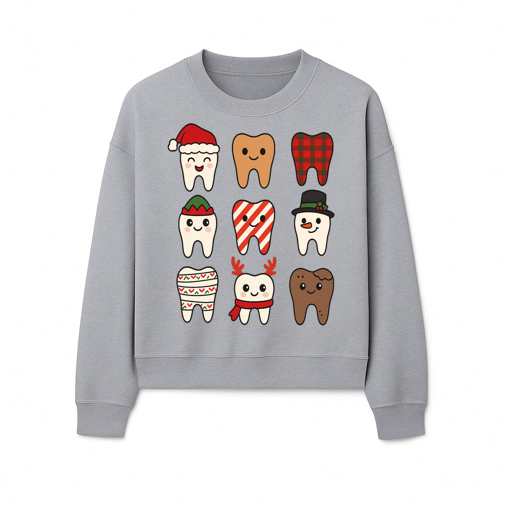 Cute Holiday Tooth Characters Stickers - Festive Dental Decorations for Christmas Cheer, Kid's Parties, and Holiday Crafts - Sweatshirt 1758250150242.jpg